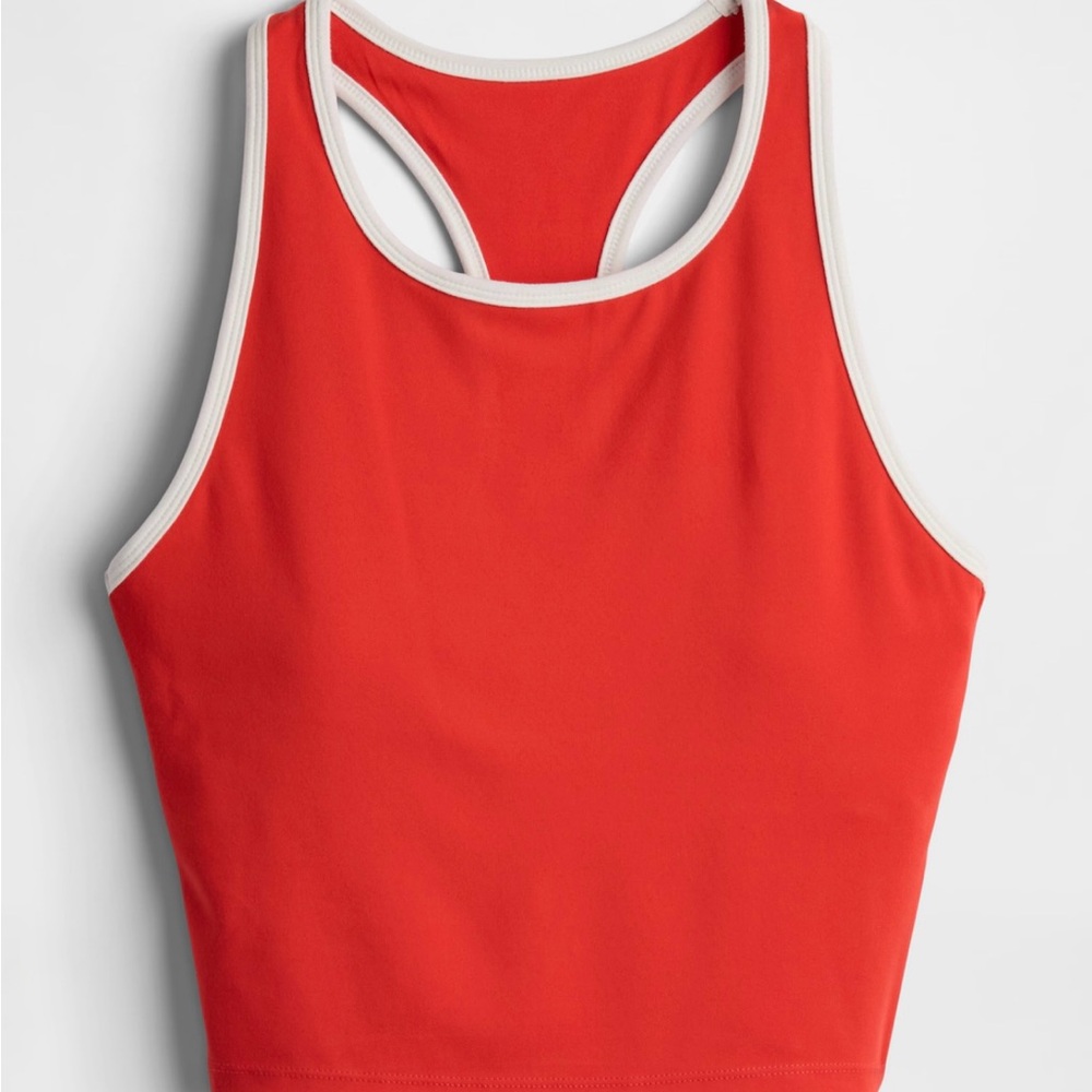 GapFit Red Crop Tank